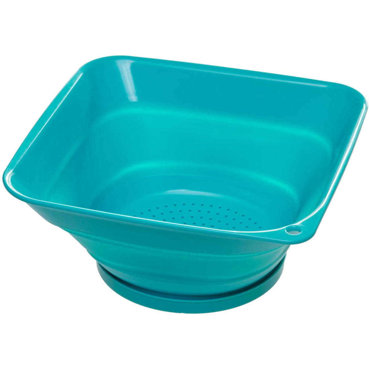 Colador cuadrado plegable rojo de 2.8 litros