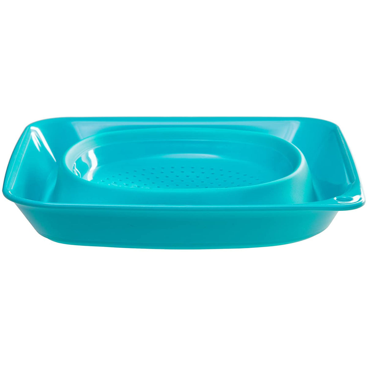 Colador cuadrado plegable rojo de 2.8 litros