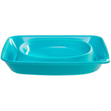 Colador cuadrado plegable rojo de 2.8 litros