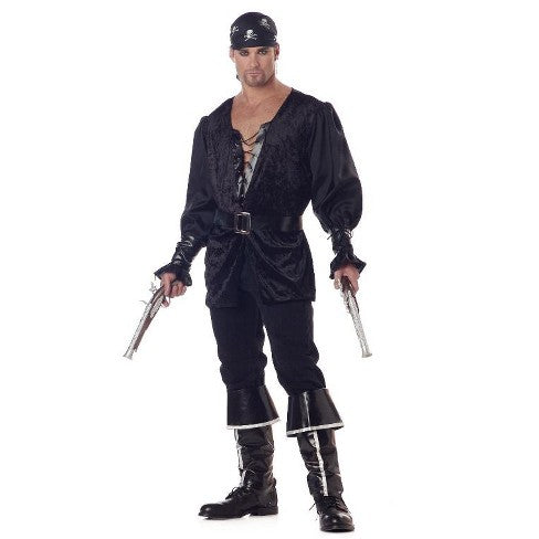 DISFRAZ HOMBRE PIRATA CORAZÓN NEGRO