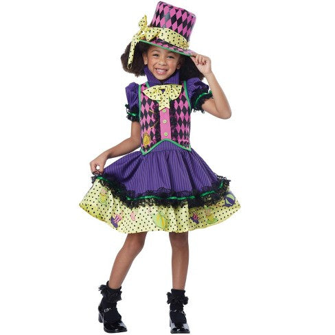 DISFRAZ DE NIÑA SOMBRERERA LOCA