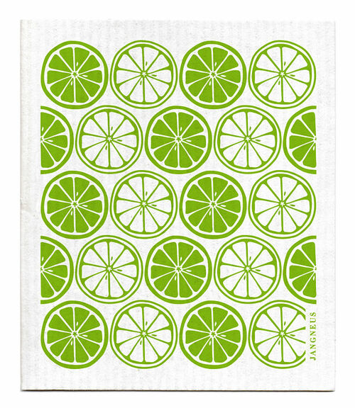 PAÑO DE COCINA SUECO - CÍTRICOS - VERDE