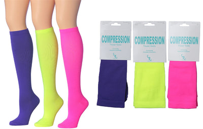 Calcetines de compresión gradual para mujer de un solo paquete