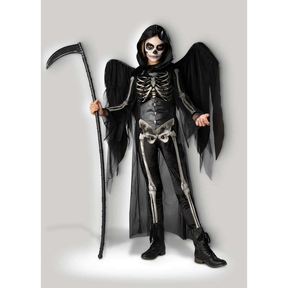 Disfraz de ángel de la muerte