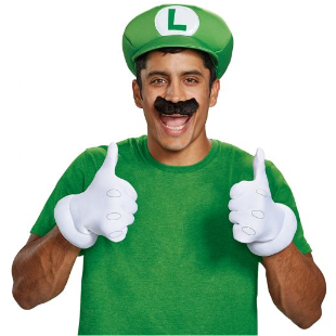 KIT DE ACCESORIOS DE LUIGI PARA ADULTOS