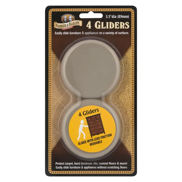 Deslizadores (paquete de 4), 3.5 pulgadas