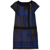 Vestido azul multicolor