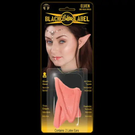 Orejas de elfo de látex Black Label
