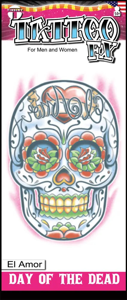Tattoo day of the dead el amor
