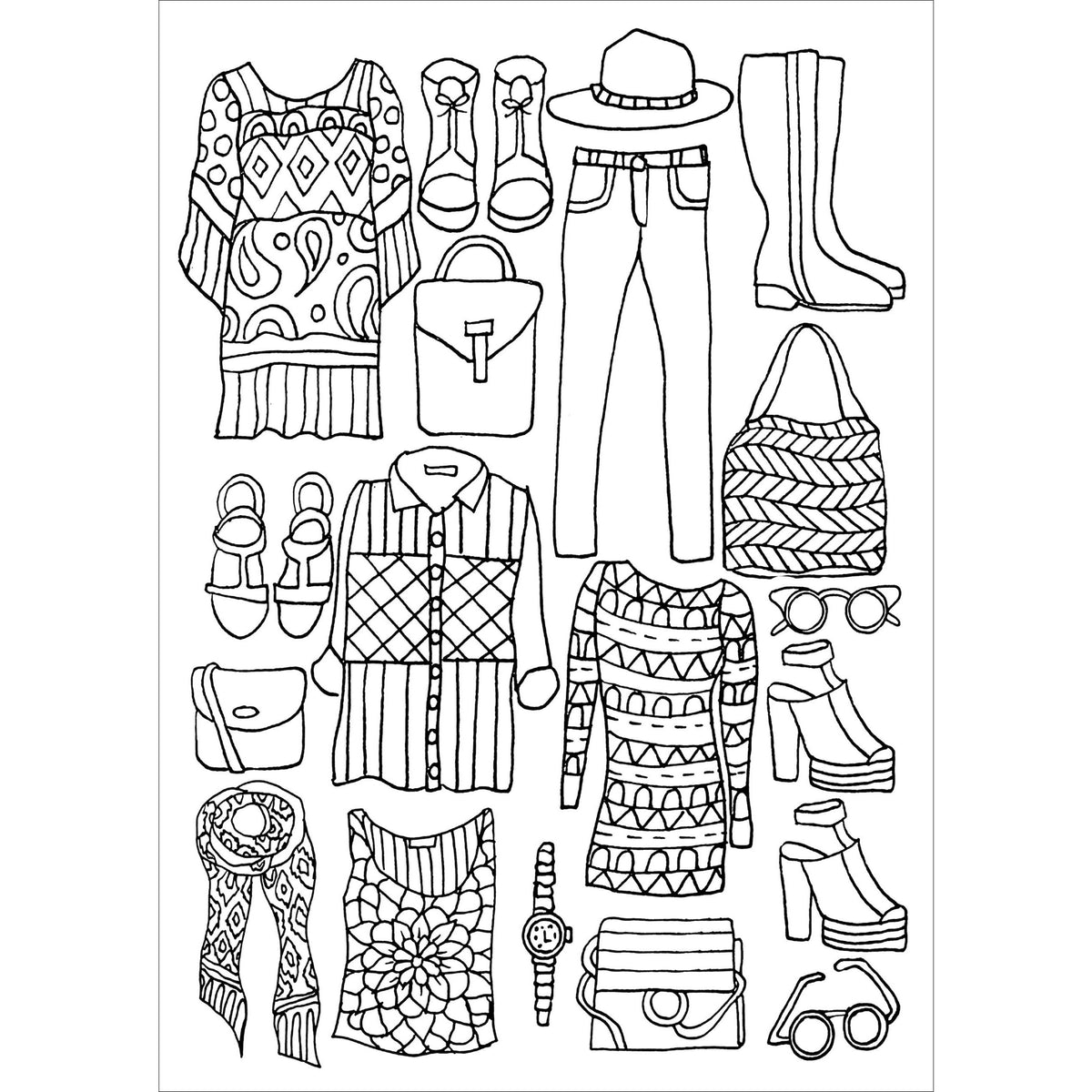 LIBRO PARA COLOREAR DE MODA 5" X 7"