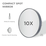 Compact Mini Spot Mirror 12X in Gray