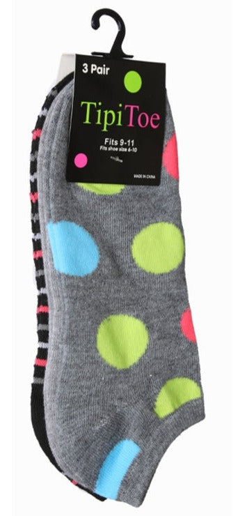 Calcetines tobilleros de mujer, 3 pares