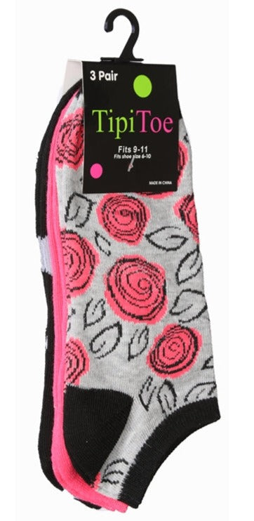 Calcetines tobilleros de mujer, 3 pares