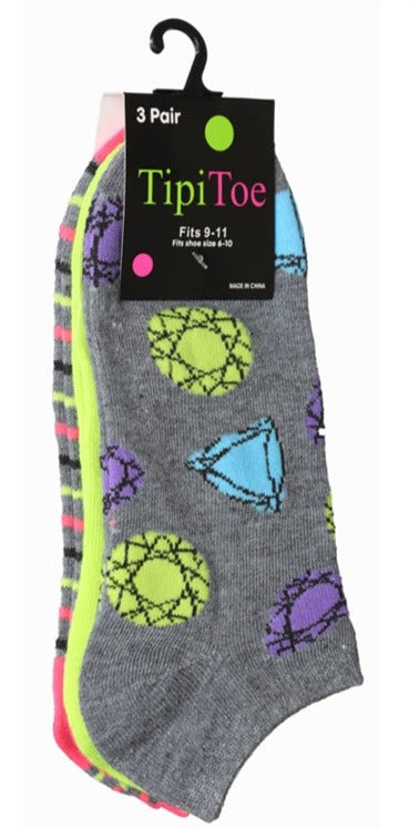 Calcetines tobilleros de mujer, 3 pares