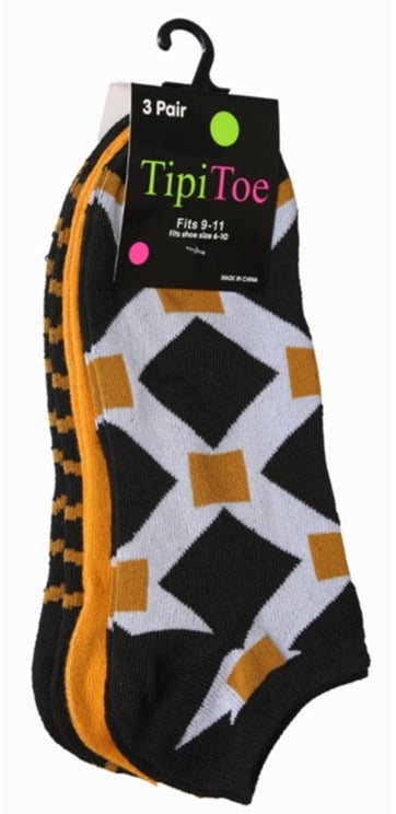 Calcetines tobilleros de mujer, 3 pares