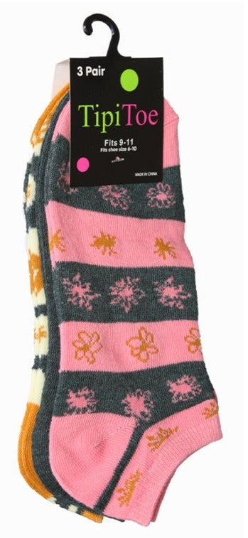 Calcetines tobilleros de mujer, 3 pares
