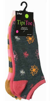 Calcetines tobilleros de mujer, 3 pares