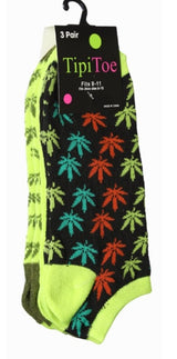 Calcetines tobilleros de mujer (3 pares) estilo hippie