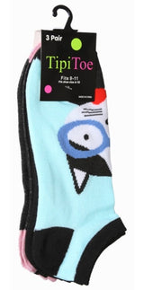 Calcetines tobilleros de mujer, 3 pares
