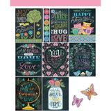 COLORING BOOK CHALK STYLE FAMILY