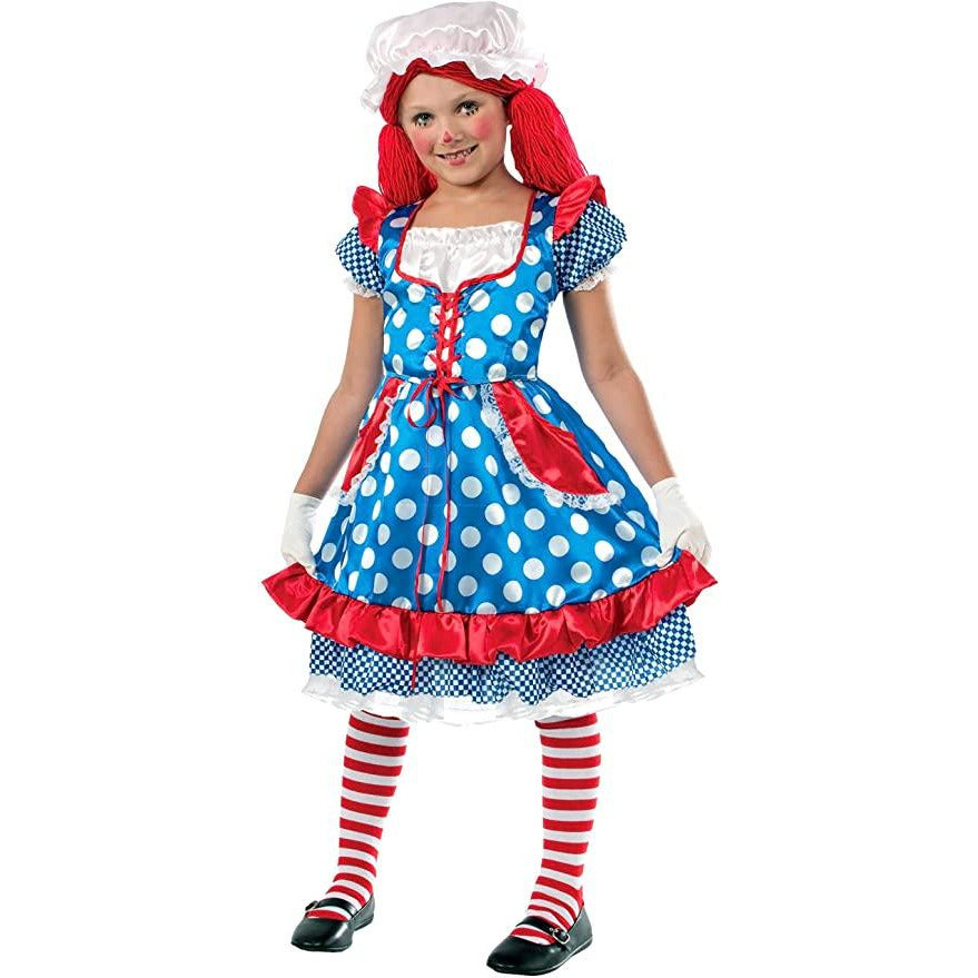 DISFRAZ DE MUÑECA DE TRAPO PARA NIÑA