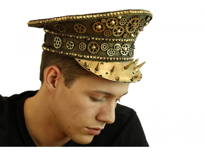 Sombrero - Sombrero de pescador steampunk dorado