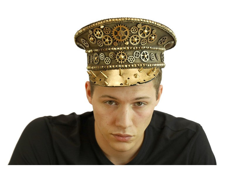 Sombrero - Sombrero de pescador steampunk dorado