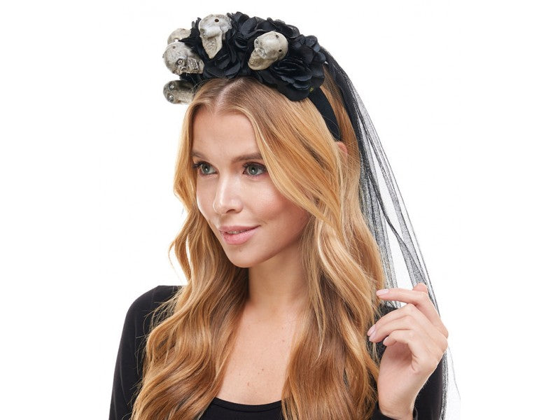 diadema con velo