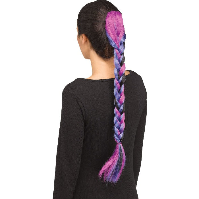 TRENZA DE UNICORNIO MORADO MULTICOLOR