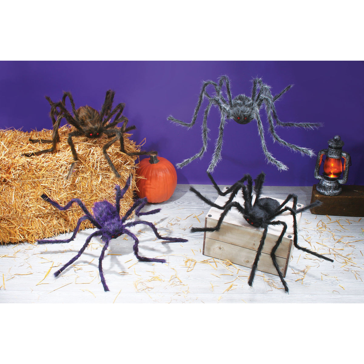 ARAÑA PELUDA POSABLE SURTIDA DE 127 CM