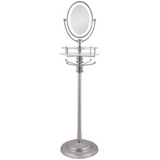 Espejo de pie LED inalámbrico con altura ajustable
