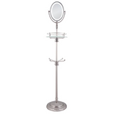 Espejo de pie LED inalámbrico con altura ajustable