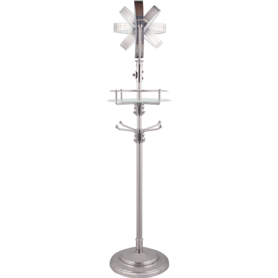 Espejo de pie LED inalámbrico con altura ajustable