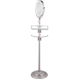 Espejo de pie LED inalámbrico con altura ajustable