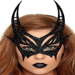 Máscara Negra Diablo Purpurina
