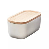 Eco Office Ceramic Bin with Lid Coconut