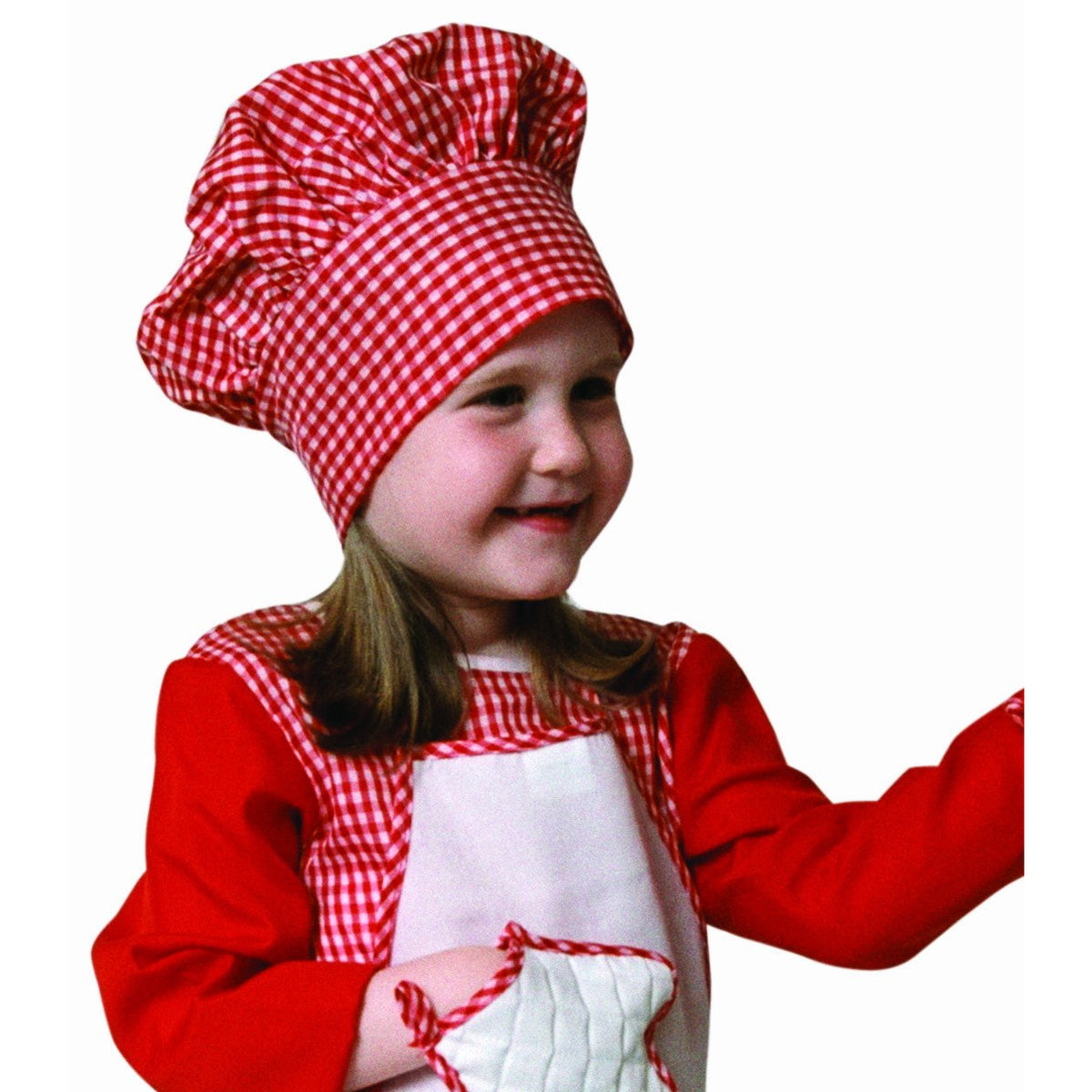 GORRO DE COCINERO DE VICHY ROJO