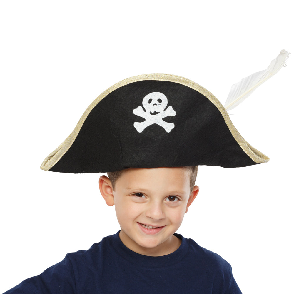 SOMBRERO DE PIRATA DOBLADO
