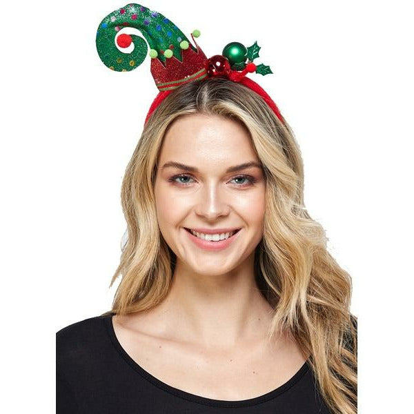 Diadema de gorro de elfo en 2 colores