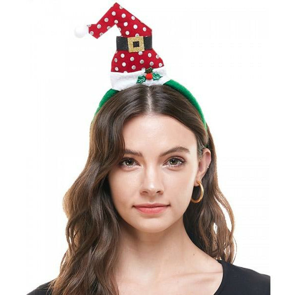 Diadema de gorro de Papá Noel en 2 estilos
