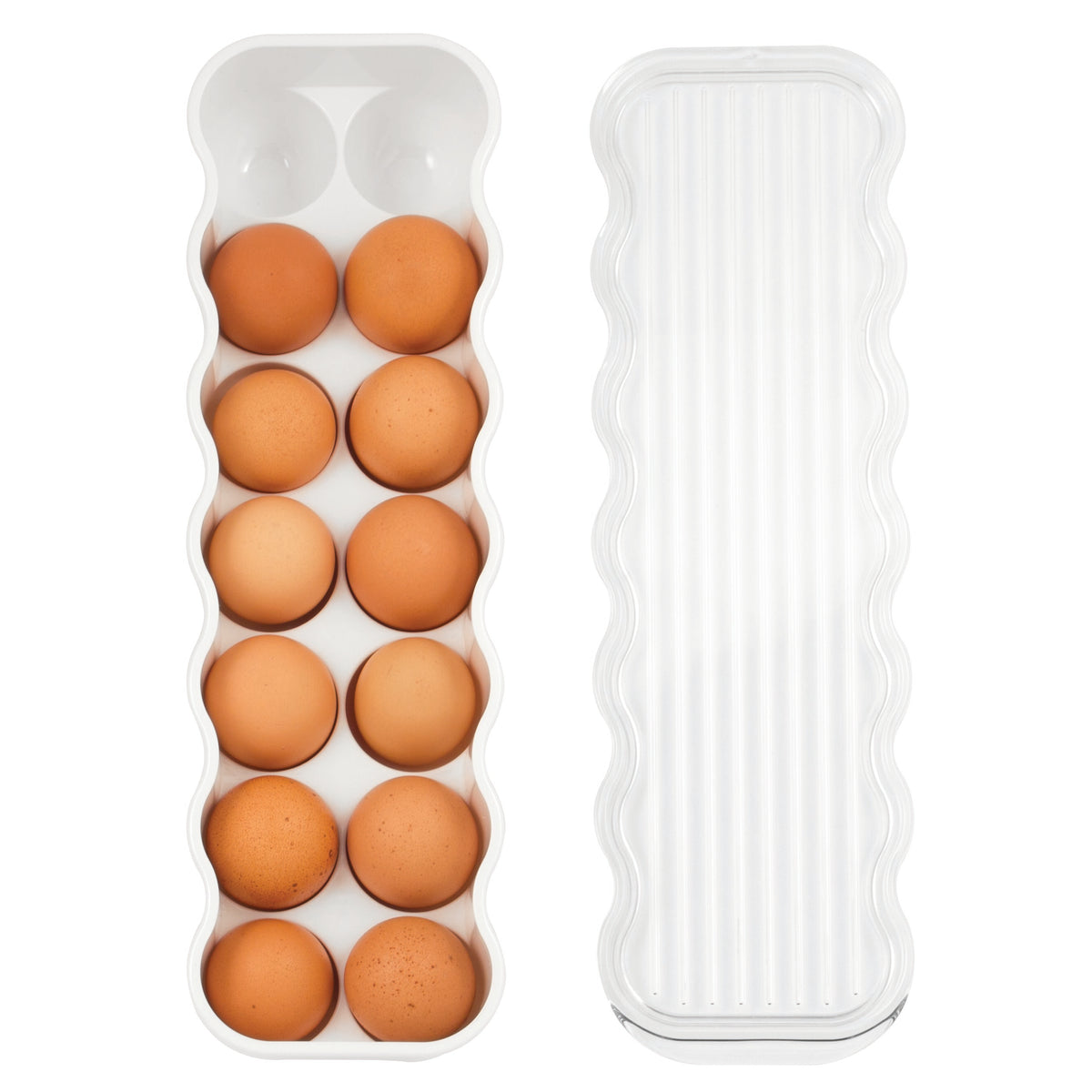 White/Clear Fridge Binz Egg Holder