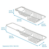 Aluminum over-the-sink caddy 4.2" x 2.6" x 13.2"