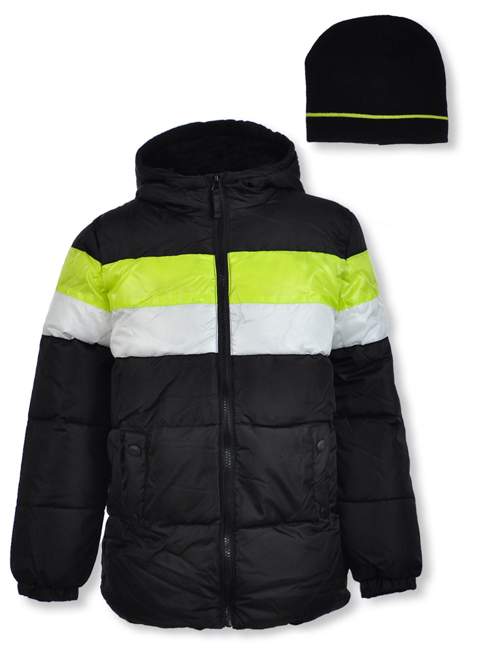 Puffer Color Block GWP Negro