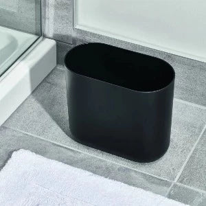 Cubo de basura delgado Cade negro