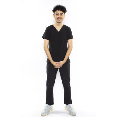 UNIFORME STRECH NEGRO MODELO JOGGER (CORTE AJUSTADO)