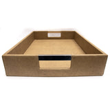 Beige Faux Leather Tray