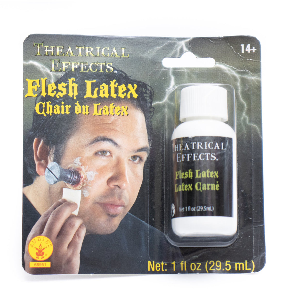 Maquillaje de látex color carne