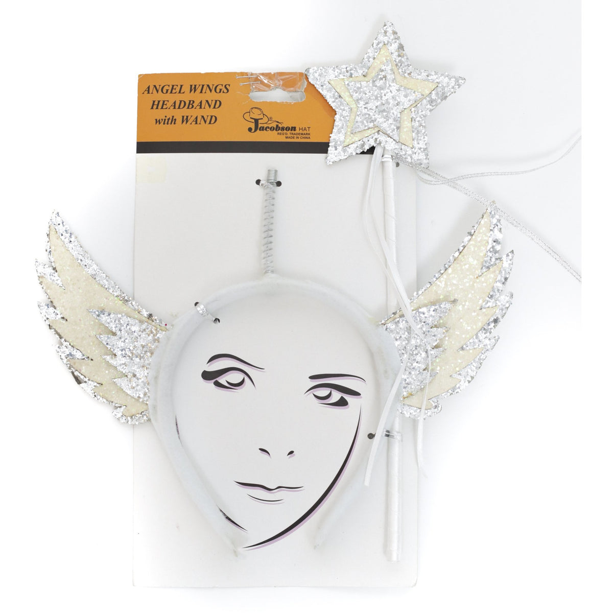DIADEMA DE ALAS DE ÁNGEL CON VARITA
