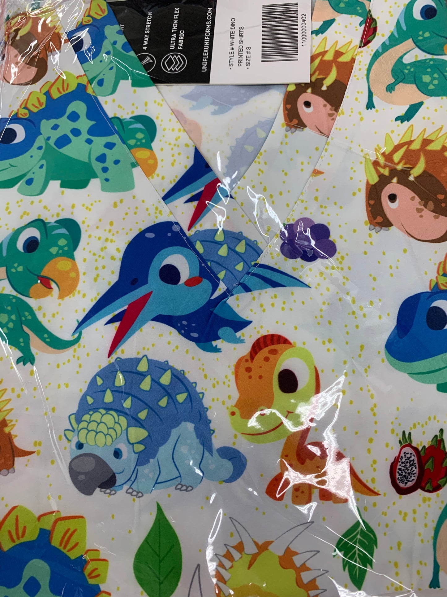CAMISAS ESTAMPADAS DE DINOSAURIOS BLANCOS