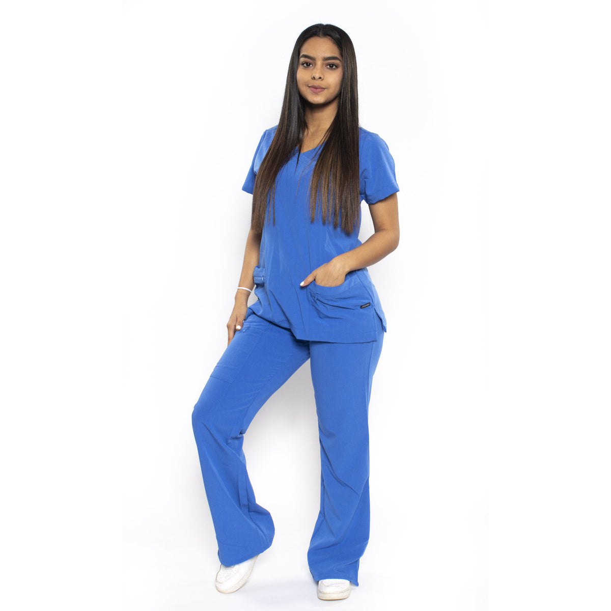 Uniforme de jockey azul